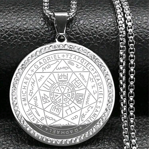 Other - Silver Pendant Necklace with Intricate Design